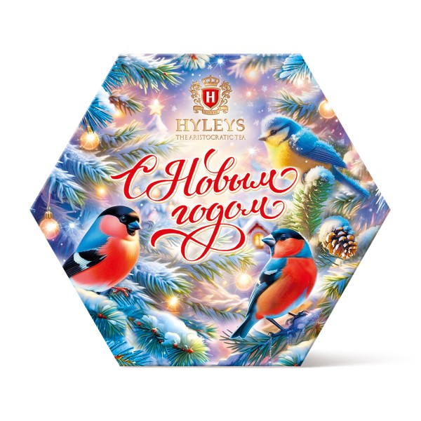 Чай Hyleys C Новым Годом! Снегири ассорти 36 пакетиков