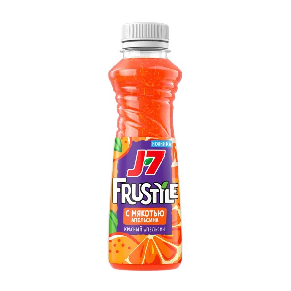Напиток J7 Frustyle 0,385л красный апельсин с мякотью