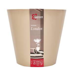 Горшок для цветов London молочный шоколад Ingreen 3,3л