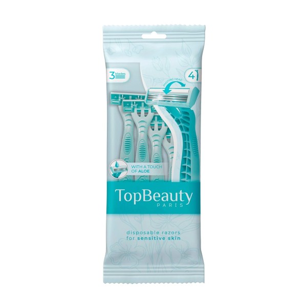 Станок одноразовый TopBeauty Paris 3 4шт