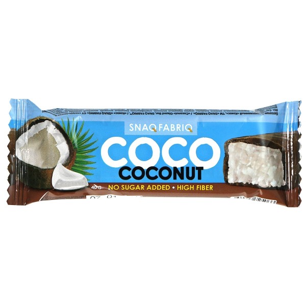 Батончик Coco глазированный Snaq Fabriq 40г кокос