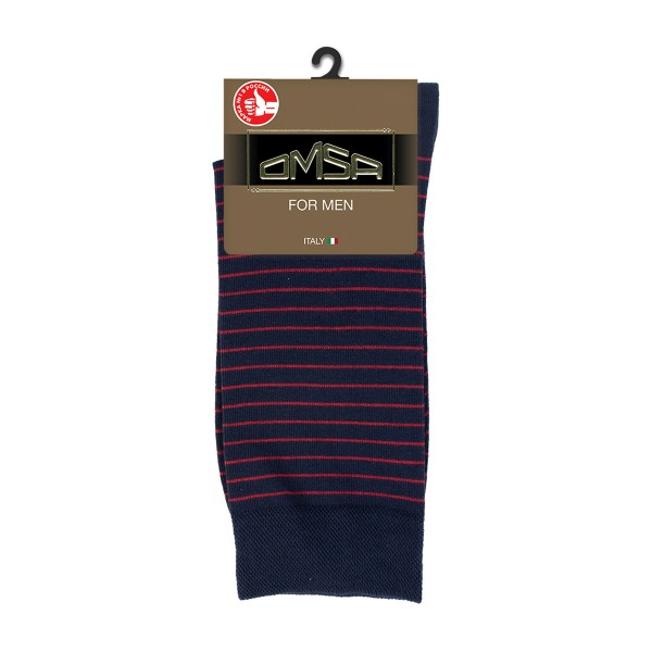 Носки мужские Style в полоску Omsa rosso р.42-44