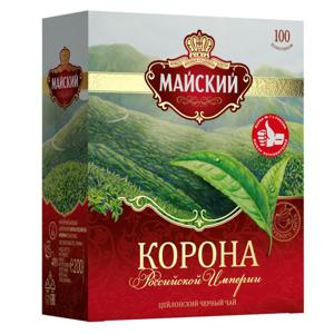Чай черный Майский Корона российской империи 100пак