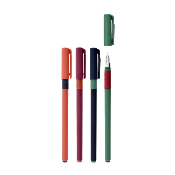 Ручка масляная Lorex Dark Velvet Slim Soft Grip синяя 0,5мм