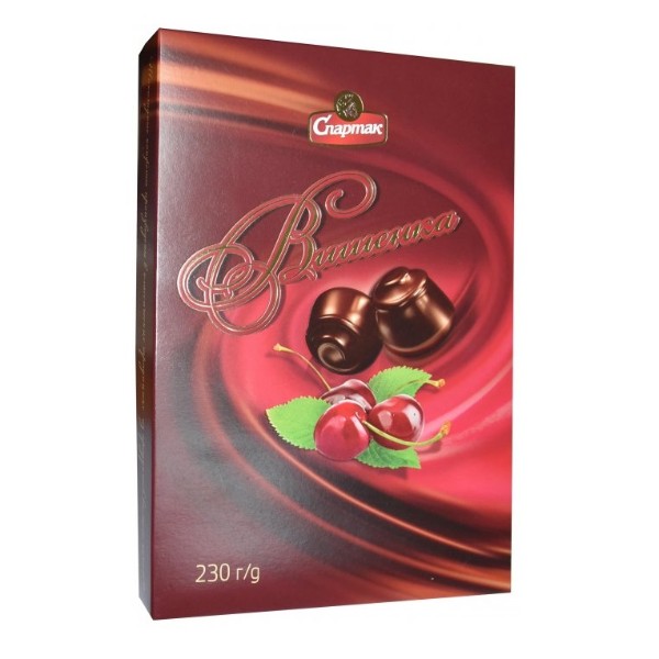 Шоколадные конфеты Вишенка Спартак 228г