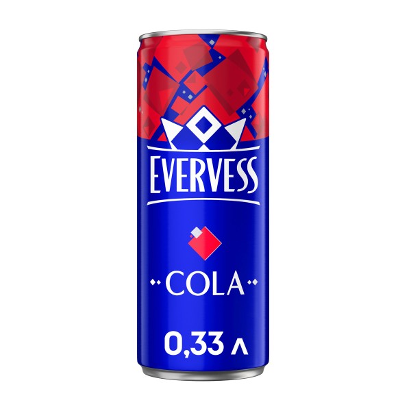 Напиток сильногазированная Эвервесс кола 0,33л