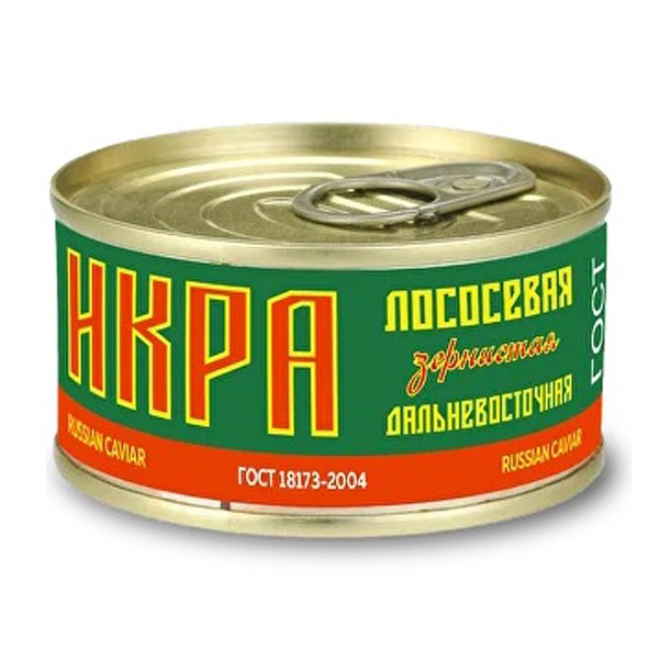 Икра лососевая горбуша Три кита 140г