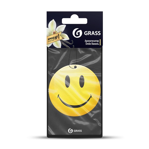 Ароматизатор Smile картонный Grass ваниль