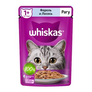 Корм для кошек Whiskas 75г рагу с  форелью и лососем