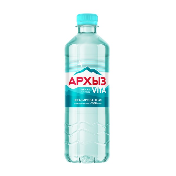 Вода питьевая горная Архыз Vita негазированная 0,5л