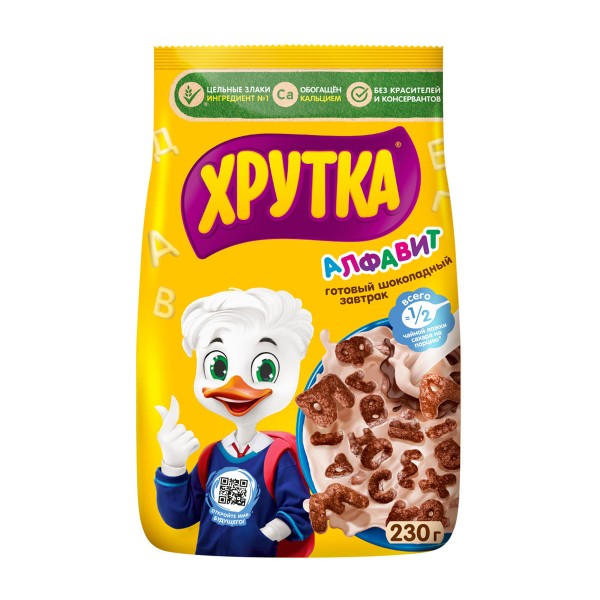 Сухой завтрак Алфавит шоколадный Хрутка Nestle 200г