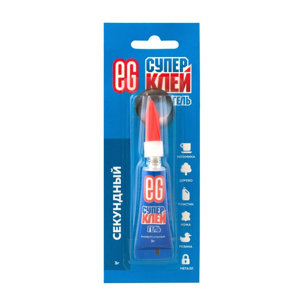 Супер-клей гель Еврогарант 3г