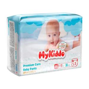 Подгузники-трусики MyKiddo Premium M 6-10кг 38шт