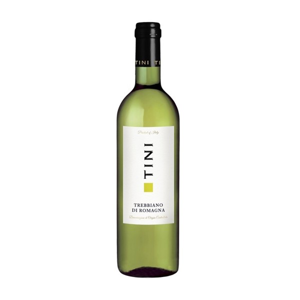 Вино белое сухое Tini Trebbiano di Romagna 12% 0,75л