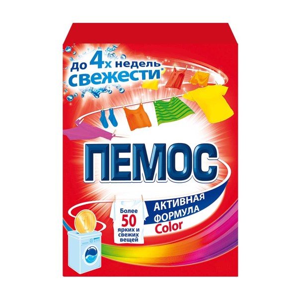 Порошок стиральный Пемос Color Активная формула 350г