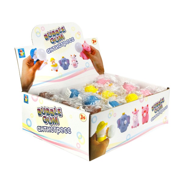 Игра-антистресс Bubble Gum-антистресс Уточки 6,5х6,5х5см 1toy