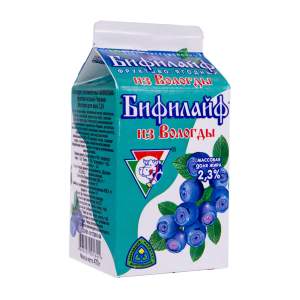 Биопродукт кисломолочный Бифилайф фруктово-ягодный 2,3% Из Вологды 470г БЗМЖ