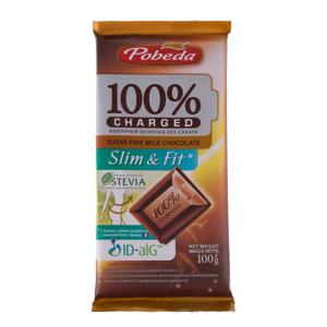 Шоколад молочный 100% Charger Slim & Fit Победа 100гр без сахара
