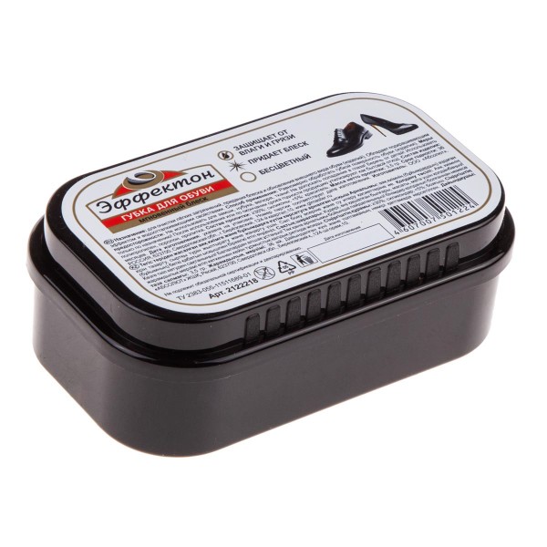 Губка для обуви Мгновенный блеск Эффектон бесцветный