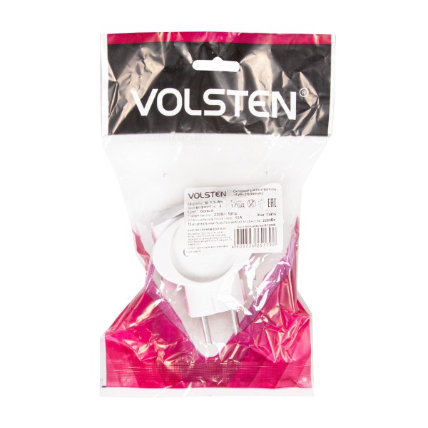 Тройник SI 1/3-Wh белый куб Volsten