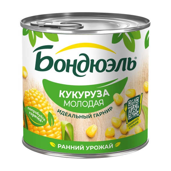 Кукуруза молодая Bonduelle 425мл