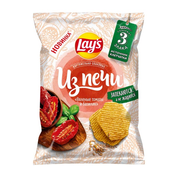 Чипсы Lay's Из печи томат и базилик 81г