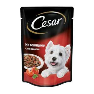 Корм для собак Cesar 85гр говядина с овощами