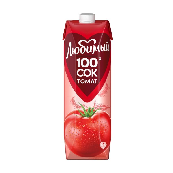 Сок Любимый 100% томат с солью 0,97л