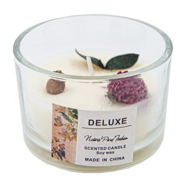 Свеча ароматическая Beauty с сухоцветами 8,5х5см