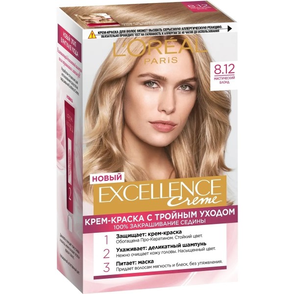 Краска для волос Loreal Excellence Creme мистический блонд