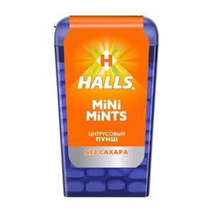 Конфеты Halls Mini mints 12,5г цитрусовый пунш со вкусом цитрусовых фруктов