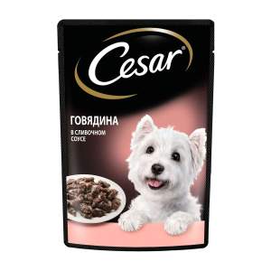 Корм для собак Cesar 85гр говядина в сливочном соусе