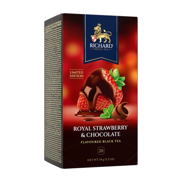 Чай Richard Royal Strawberry & Chocolate черный 20пакетиков