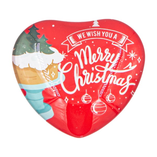 Магнит новогодний в виде сердца