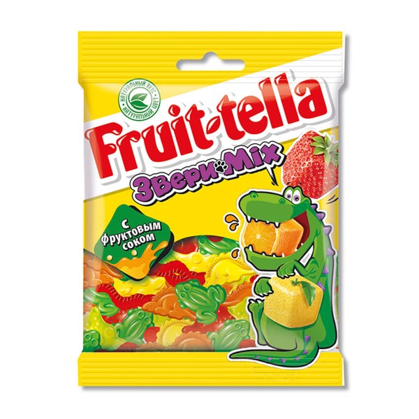 Мармелад жевательный Fruittella 150г звери mix