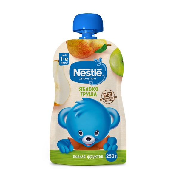 Пюре фруктовое Nestle 250г яблоко, груша