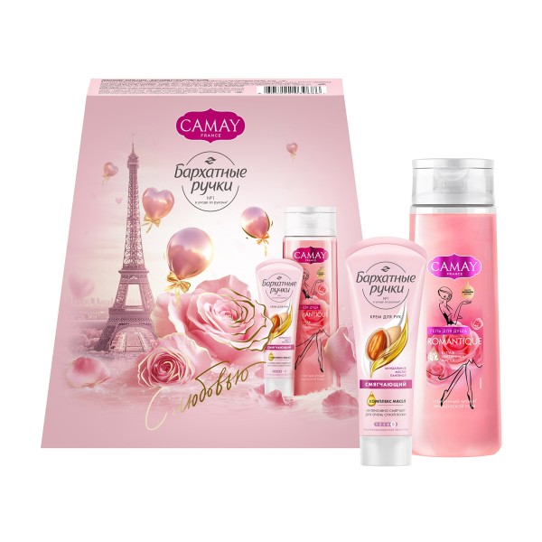 Набор подарочный Camay Красота и уход: гель для душа+крем для рук