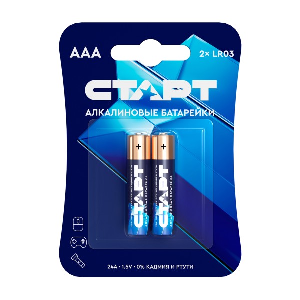 Батарейка Старт LR03 2шт ААА