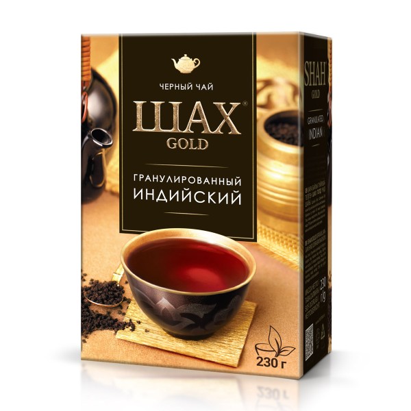 Чай черный Шах Gold индийский гранулированный 230г