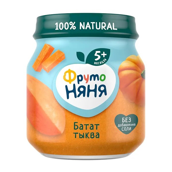 Пюре Фрутоняня 110г батат-тыква