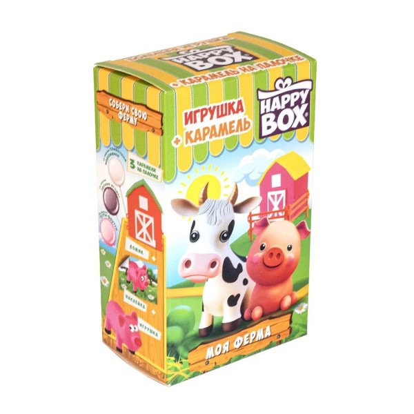 Карамель Happy Box Моя ферма + игрушка 30г