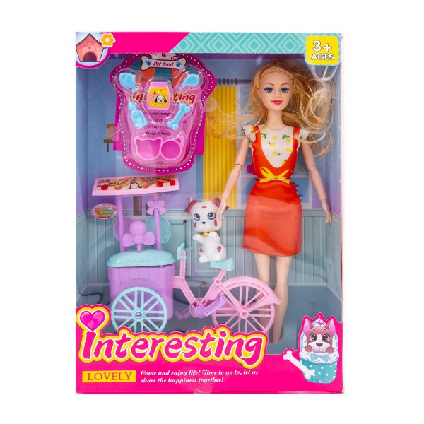 Набор Кукла с аксессуарами для питомца