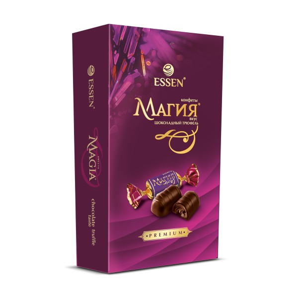 Шоколадные конфеты Магия Эссен Продакшн 127г со вкусом шоколадного трюфеля