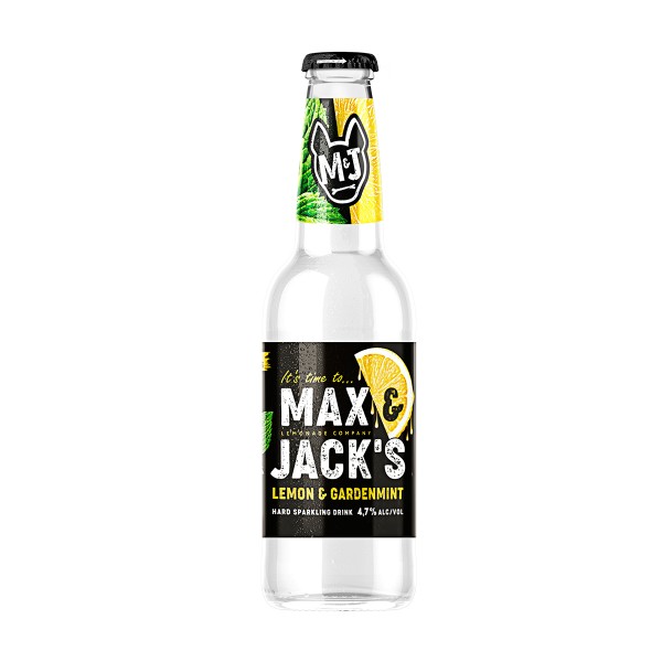 Напиток пивной Max&Jack’s Lemon Gardenmint 4,7% 0,4л