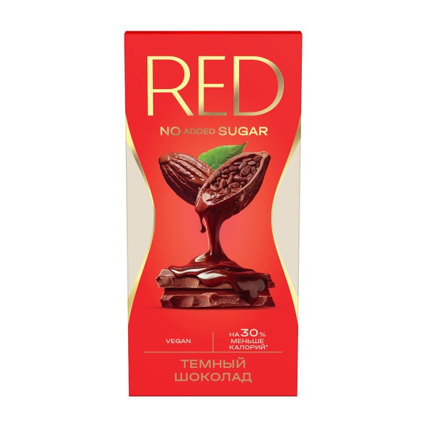 Шоколад Red Delight темный без сахара 70г