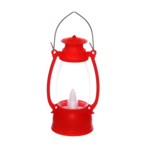 Сувенир Лампа-Семейный вечер с подсветкой 6х6х13см красный Серпантин