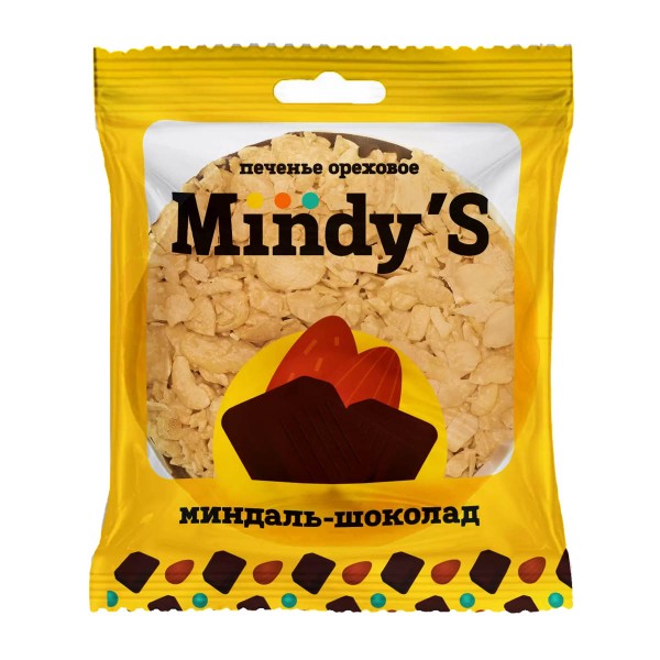 Печенье ореховое Mindy'S миндаль-шоколад 30г