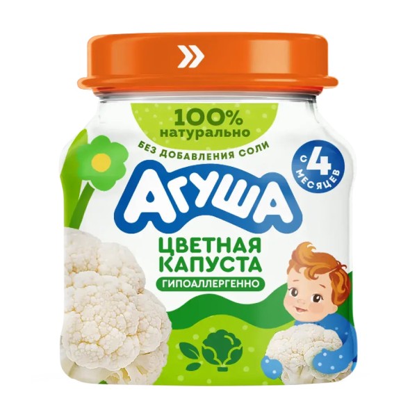 Пюре детское Агуша 80г капуста цветная