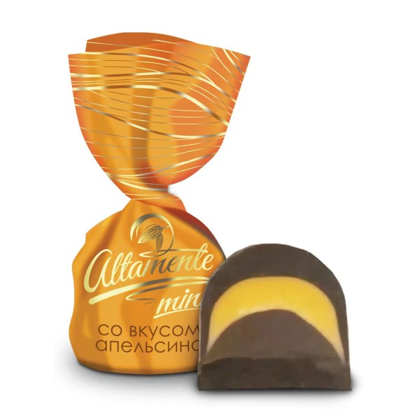 Конфеты Altamente mini микс со вкусом апельсина и с арахисом