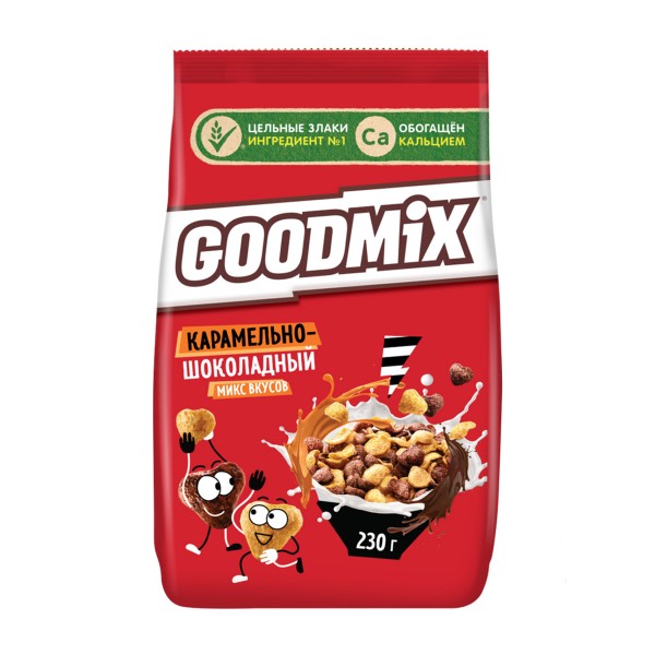 Сухой завтрак Goodmix Карамельно-шоколадный микс Nestle 230г